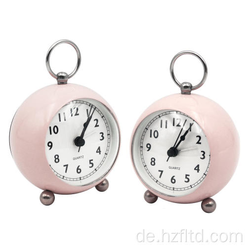 Bett Eisen Kupfer Desktop Alarm Tabletop Werbe des Desc Desk &amp; Tisch Metall Nordic Style Uhr